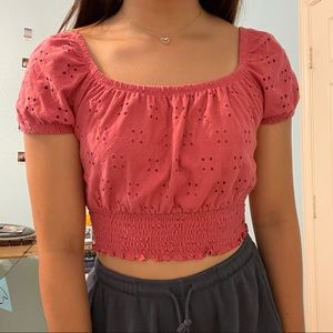 Pink Crop Top